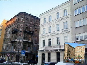 Ghetto de Varsovie: rue Próżna - Fin 2012, restauration des immeubles 7 et 9.