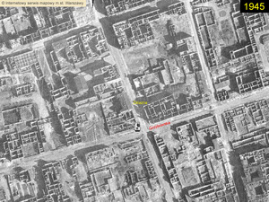 La rue Grzybowska en 1945