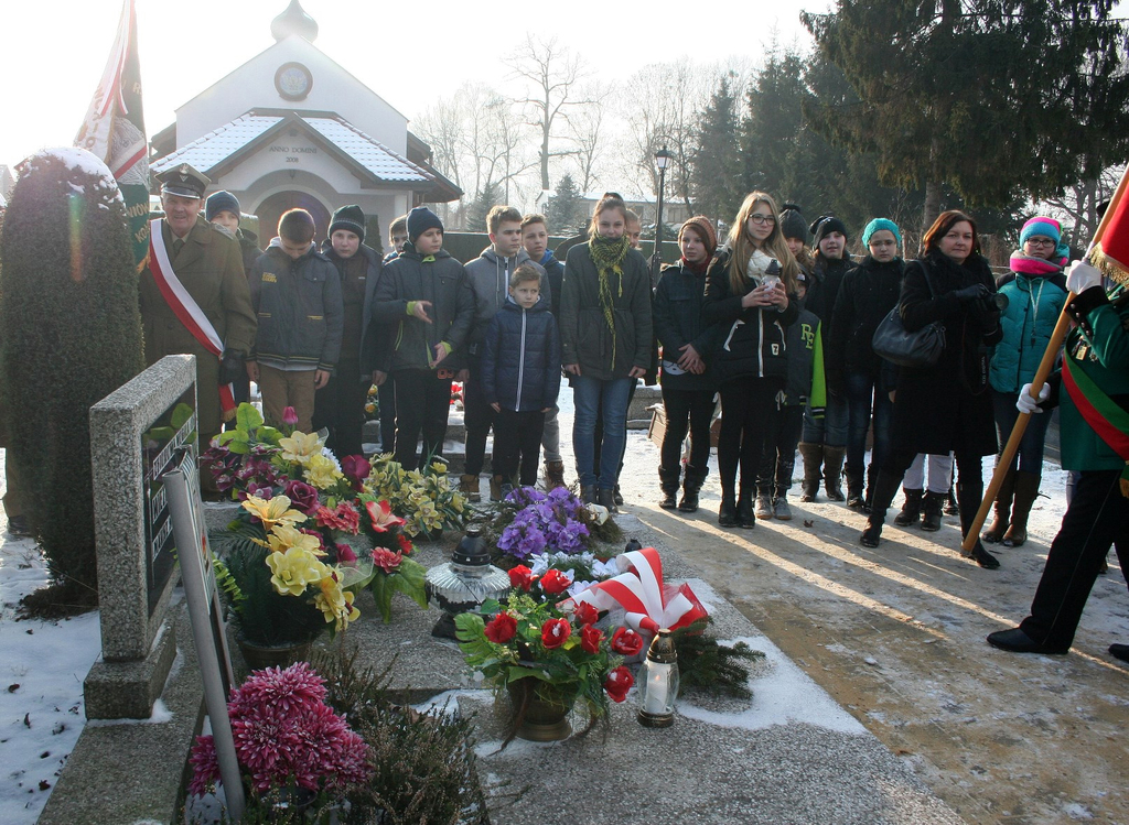 Commémoration à Miedźna à la mémoire des victimes de la marche de la mort (Cliquer pour agrandir) 