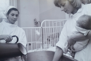 Personnel soignant de l'hôpital Bersohn et Bauman en 1975
