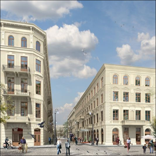 Projet immobilier de la rue Próżna © OP Architekten