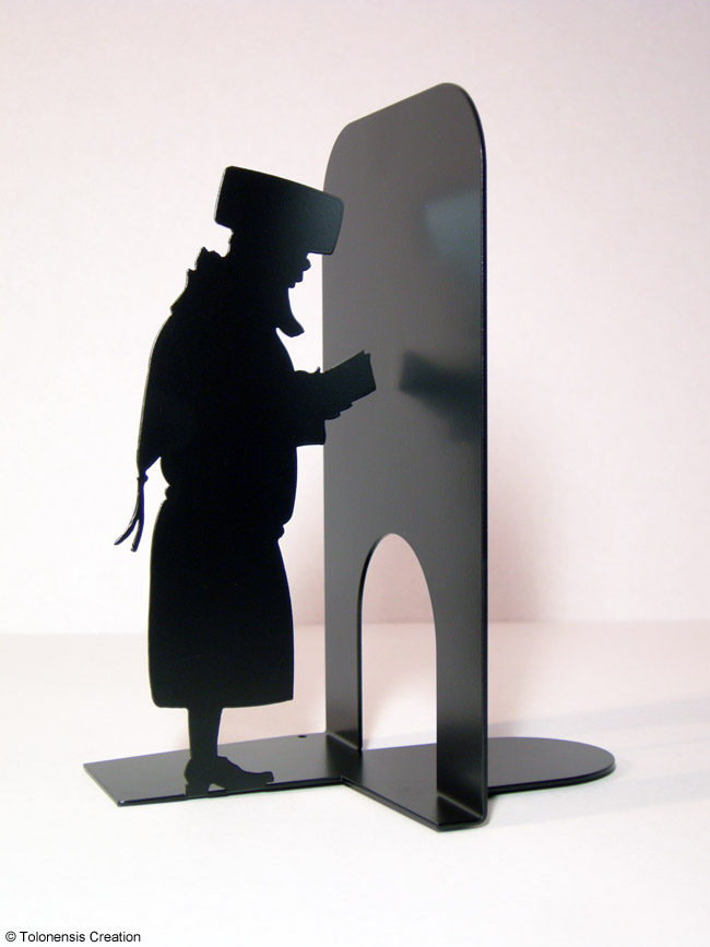 Serre-livres Bookend Judaica Hasidic © Tolonensis Creation