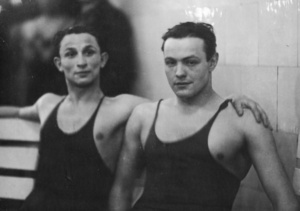 Lejzor Szrajbman et son ami Roman Kazimierz Bocheński en 1933 (Cliquer pour agrandir)