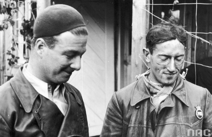 Józef Jakubowski (à gauche) et Michał Nahorski qui participa également au raid es Tatras de 1939 