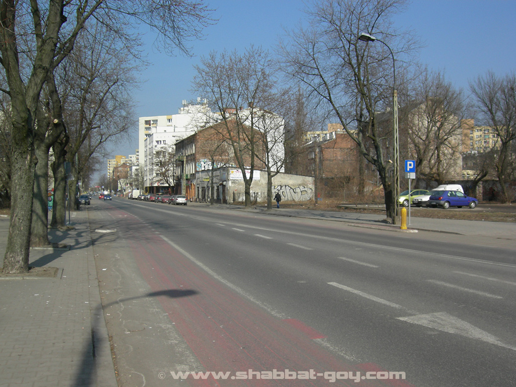 Perspective d'une partie de la rue Radzymińska