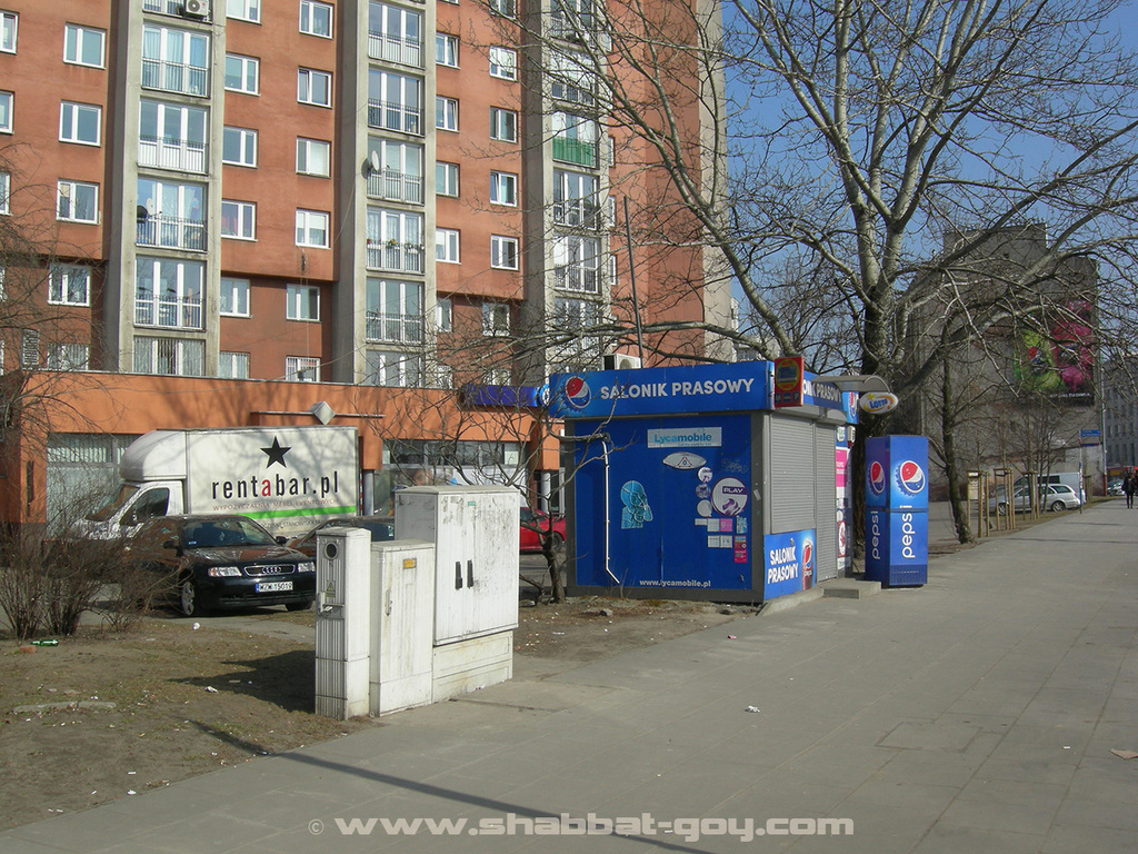 Lieu où se trouvait la maison de prières du 6 de la rue Targowa