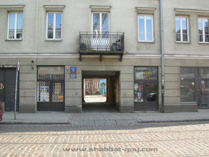 Immeuble de l'ancienne maison de prières du 12 de la rue Ząbkowska