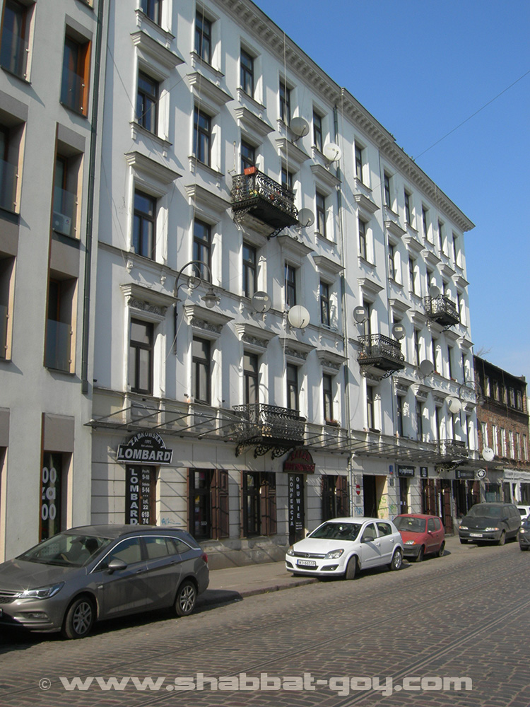 Immeuble de l'ancienne maison de prières du 7 de la rue Ząbkowska